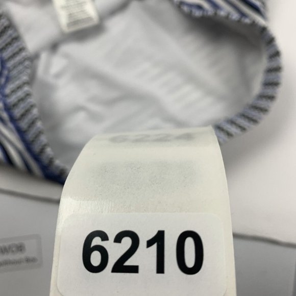 Jessica Simpson Swim Bikini Bottom Women's M Blue Multicolor Striped Nylon 6210 - Picture 5 of 5